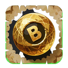 Goldene Scratch-Card mit Bingo-Kugel als Symbol f&uuml;r Instant Games bei WildRobin