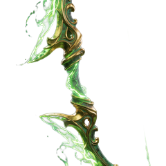 Magischer Bogen mit Neon-Green-Energie als Symbol f&uuml;r Slot-Spiele